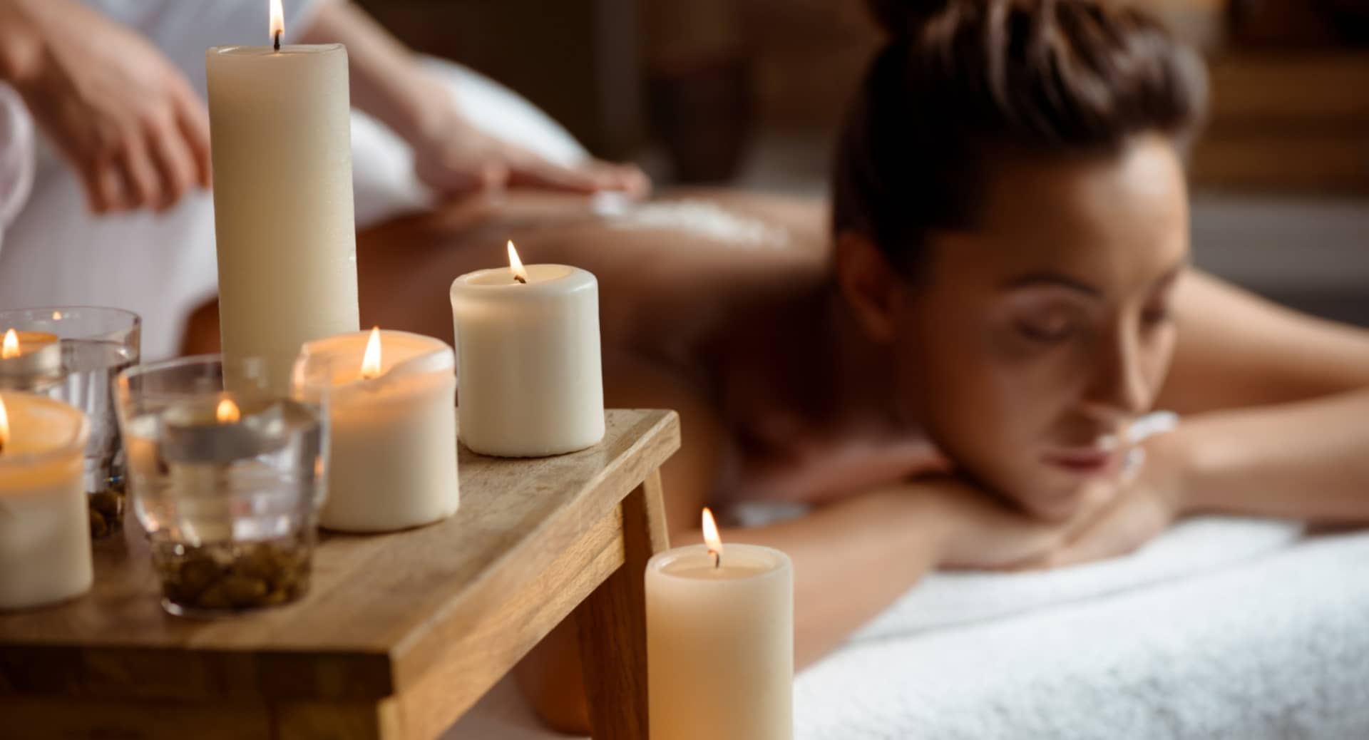woman getting a massage